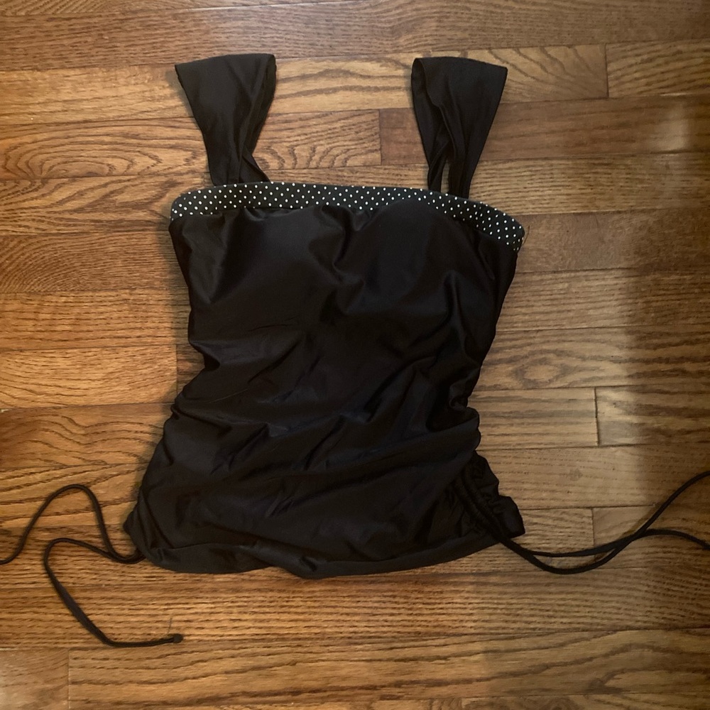 Jessica Rey Elizabeth swim top in black size medium